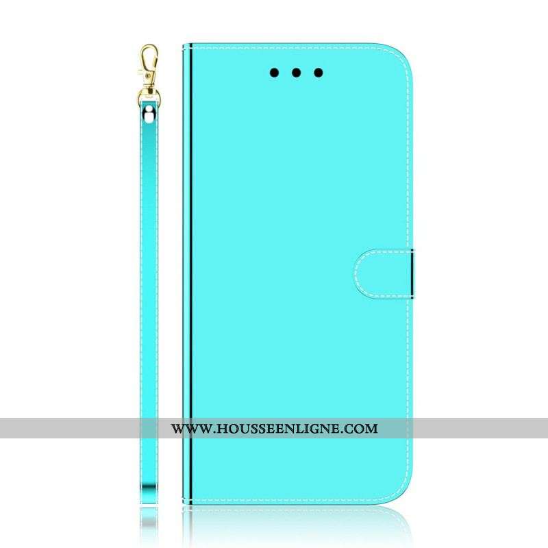 Housse Samsung Galaxy A13 5G / A04s Simili Cuir Couverture Miroir