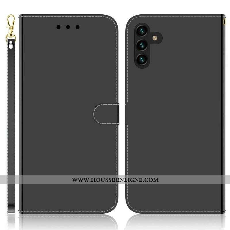Housse Samsung Galaxy A13 5G / A04s Simili Cuir Couverture Miroir