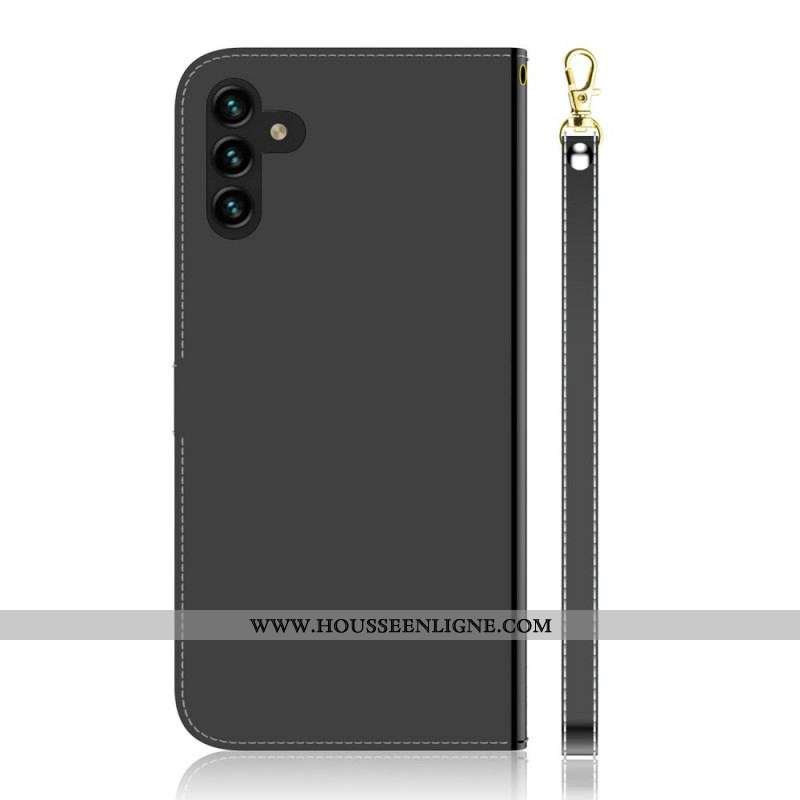 Housse Samsung Galaxy A13 5G / A04s Simili Cuir Couverture Miroir