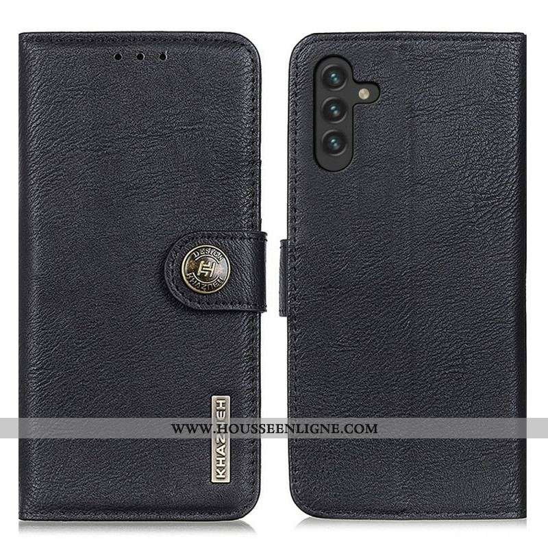 Housse Samsung Galaxy A13 5G / A04s Simili Cuir KHAZNEH