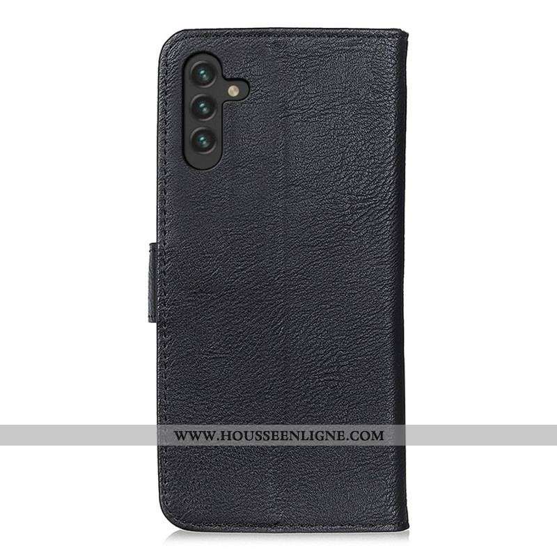 Housse Samsung Galaxy A13 5G / A04s Simili Cuir KHAZNEH