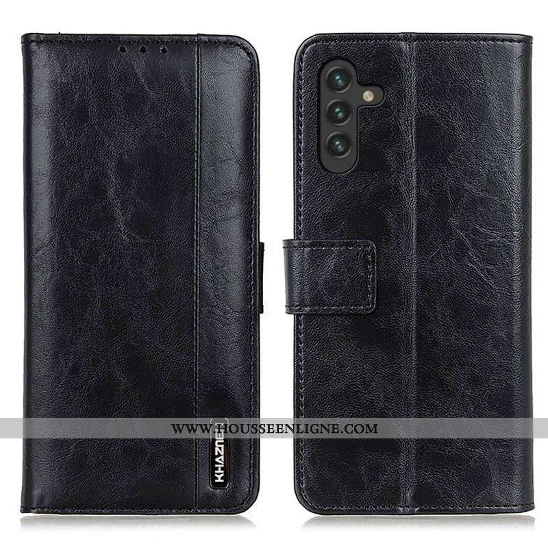 Housse Samsung Galaxy A13 5G / A04s Style Cuir Élégance KHAZNEH