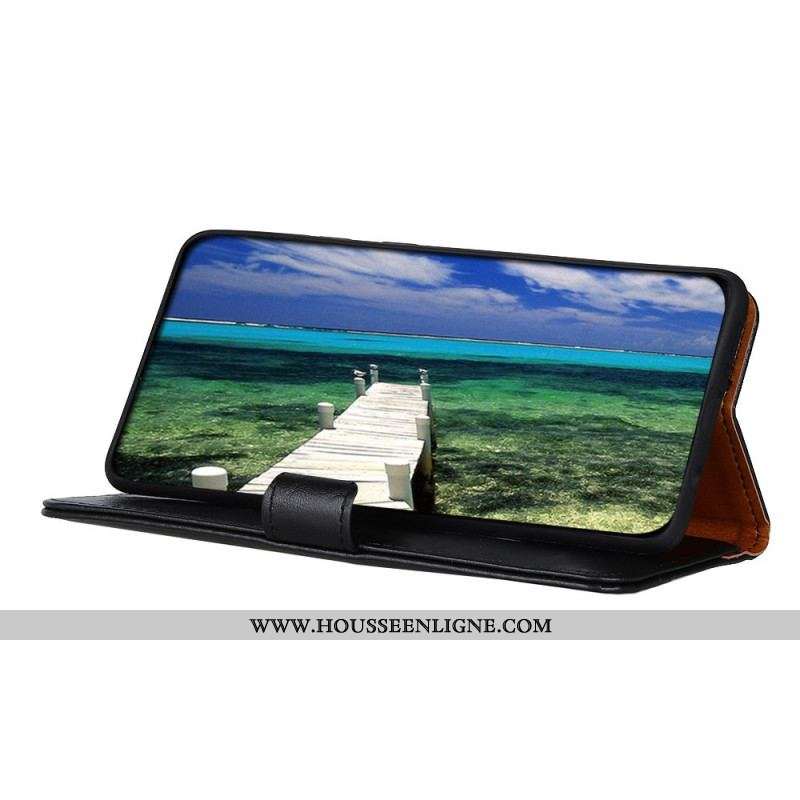 Housse Samsung Galaxy A13 5G / A04s Style Cuir Élégance KHAZNEH