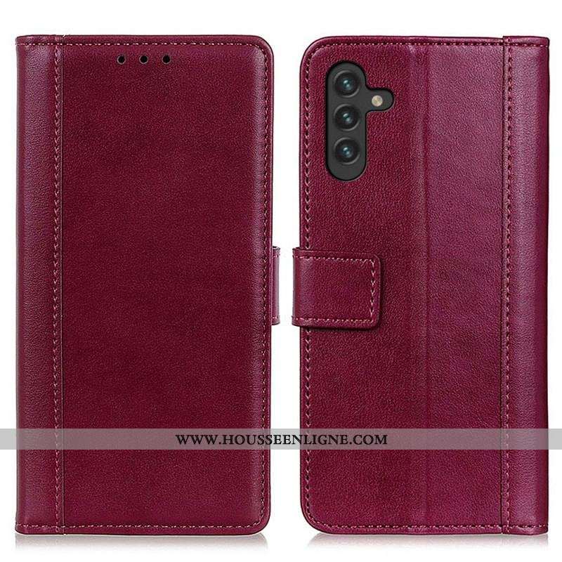 Housse Samsung Galaxy A13 5G / A04s Style Cuir Élégance