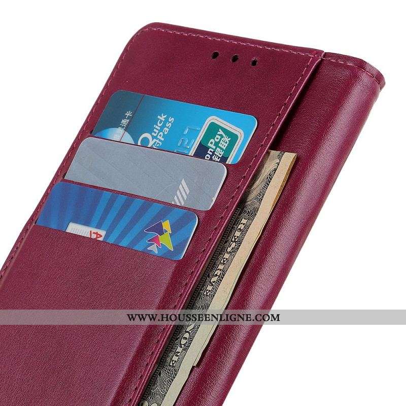 Housse Samsung Galaxy A13 5G / A04s Style Cuir Élégance
