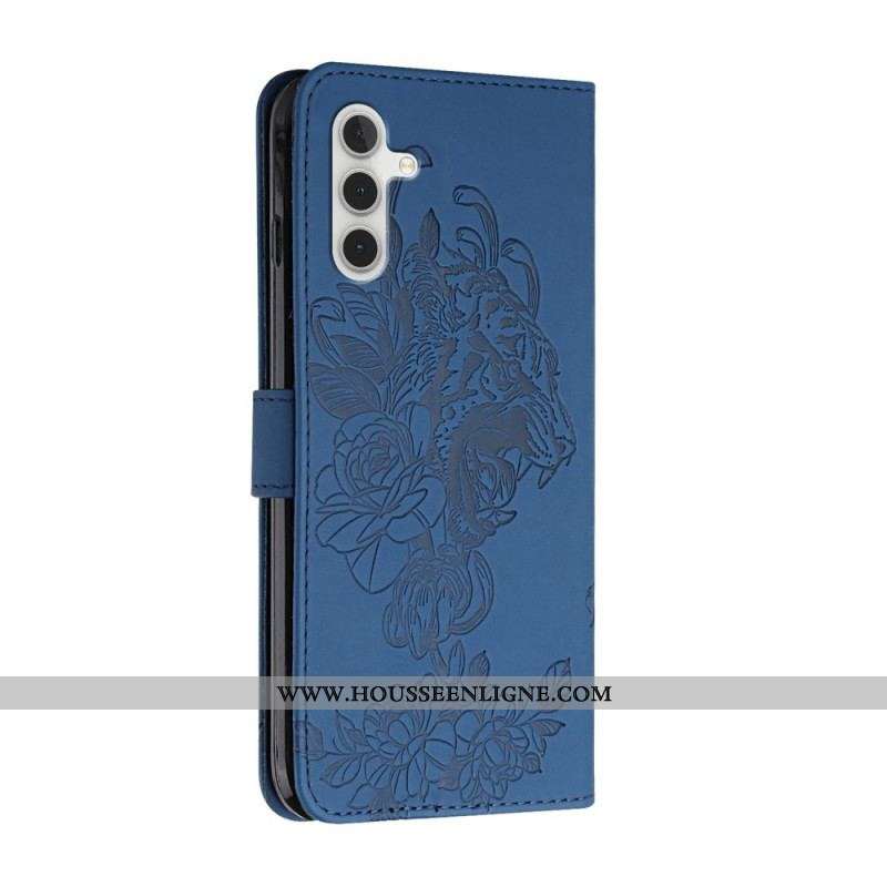 Housse Samsung Galaxy A13 5G / A04s Tigre Baroque à Lanière