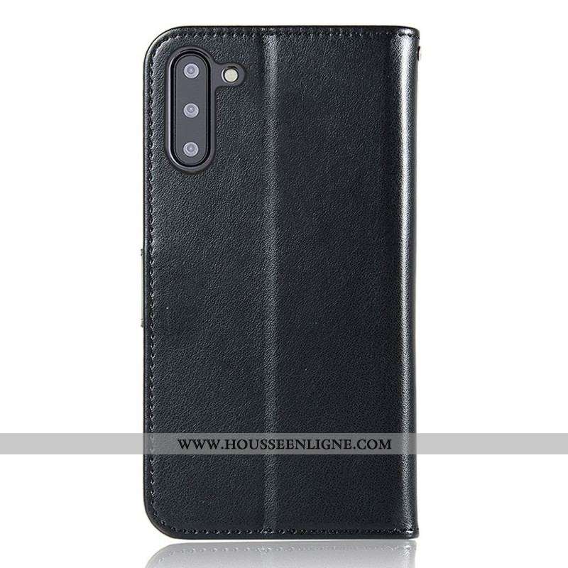 Housse Samsung Galaxy A13 5G / A04s effet cuir Attrape Rêves Hibou