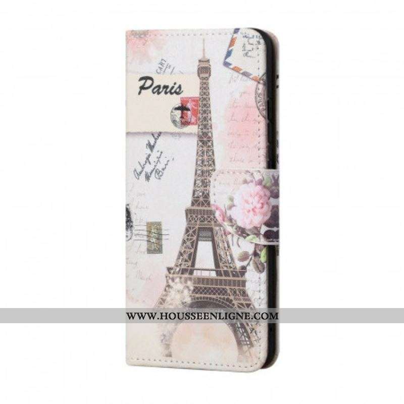 Housse Samsung Galaxy A13 5G Tour Eiffel Rétro
