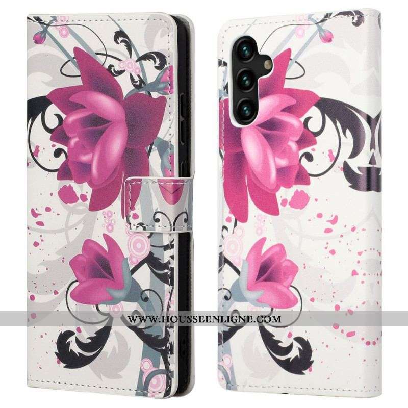 Housse Samsung Galaxy A13 5G Tropical Flowers