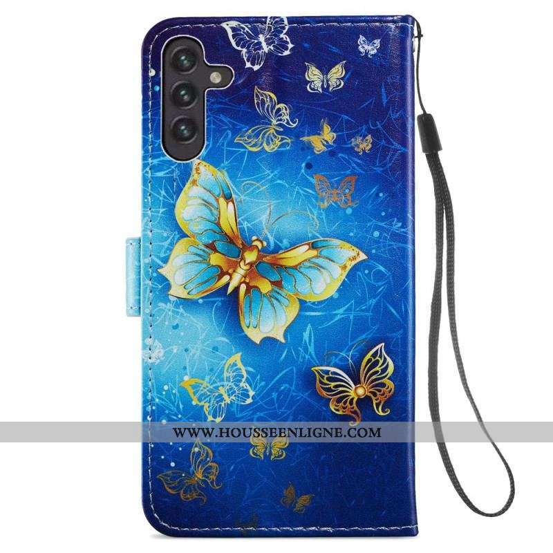 Housse Samsung Galaxy A13 5G Vol de Papillons