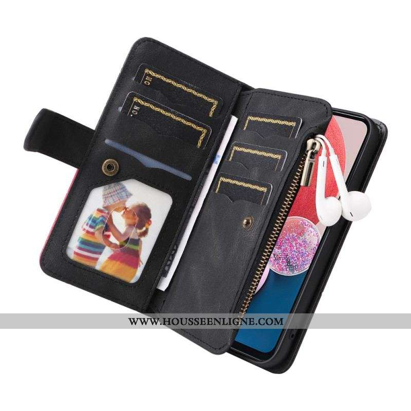 Housse Samsung Galaxy A13 Bicolore avec Porte-Monnaie