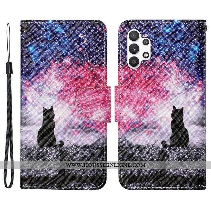 Housse Samsung Galaxy A13 Chat au Clair de Ciel