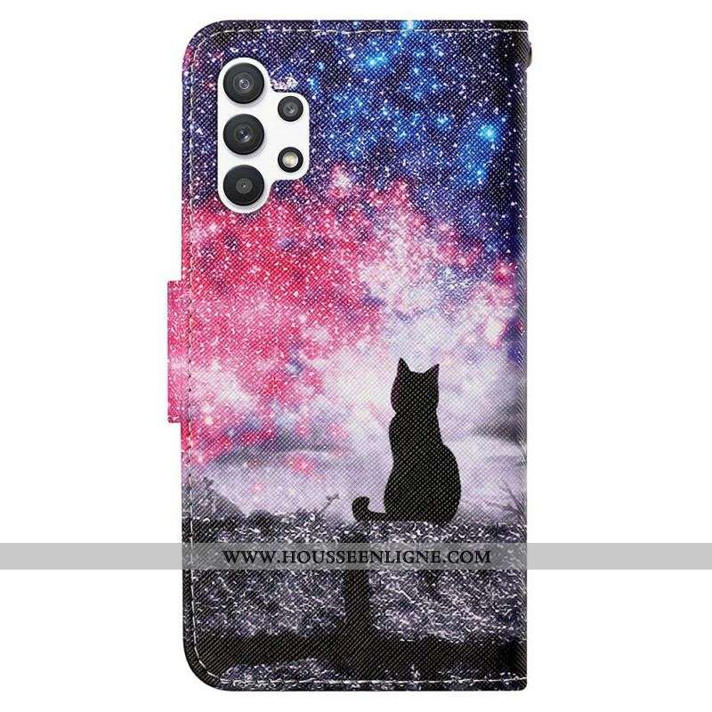 Housse Samsung Galaxy A13 Chat au Clair de Ciel