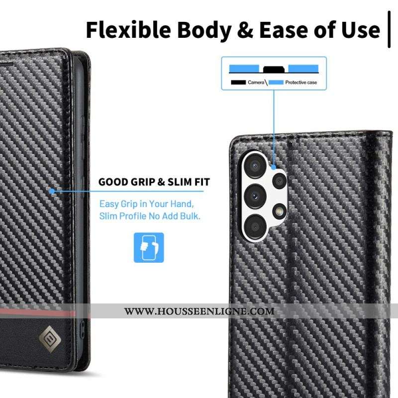 Housse Samsung Galaxy A13 Fibre Carbone LC.IMEEKE