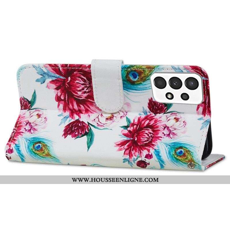 Housse Samsung Galaxy A13 Fleurs Intenses