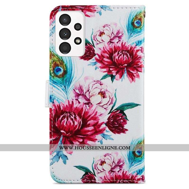 Housse Samsung Galaxy A13 Fleurs Intenses