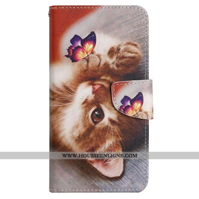 Housse Samsung Galaxy A13 Histoires de Chats avec Lanière