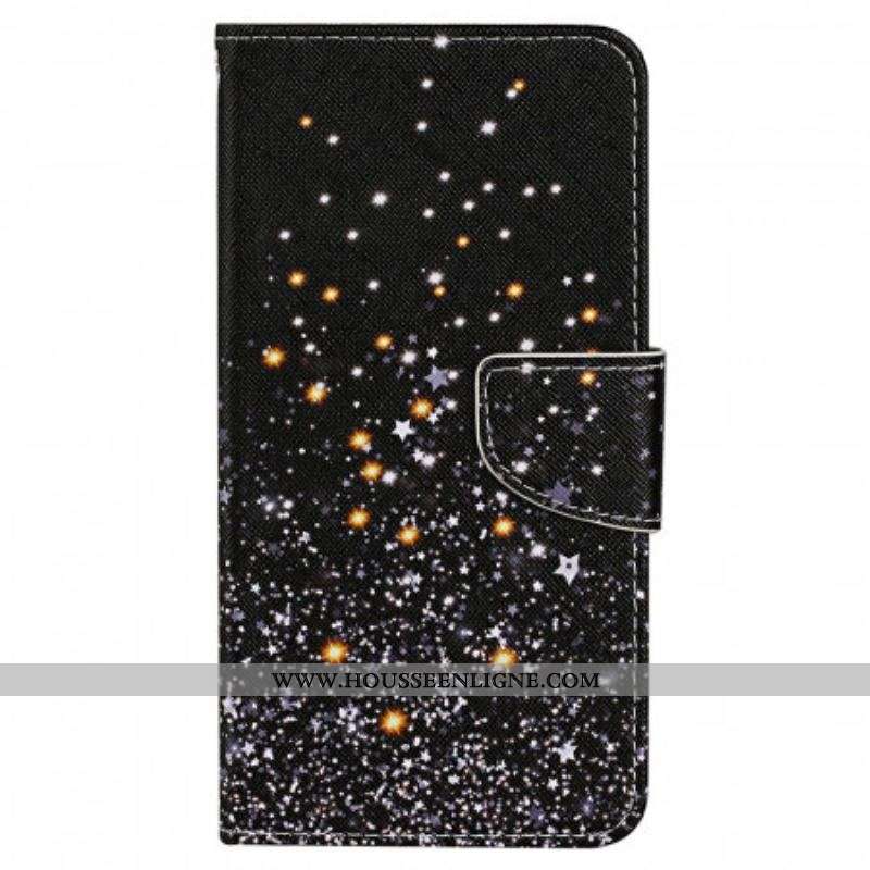 Housse Samsung Galaxy A13 Noire à Lanière