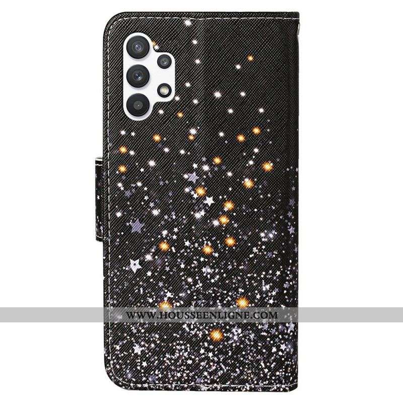 Housse Samsung Galaxy A13 Noire à Lanière