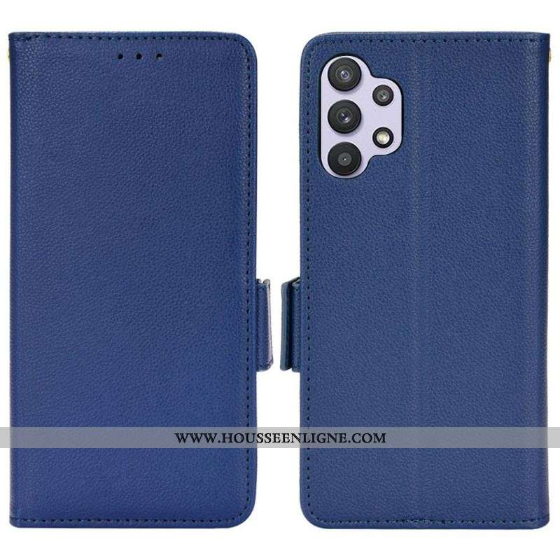 Housse Samsung Galaxy A13 Simili Cuir Litchi Traditionnel