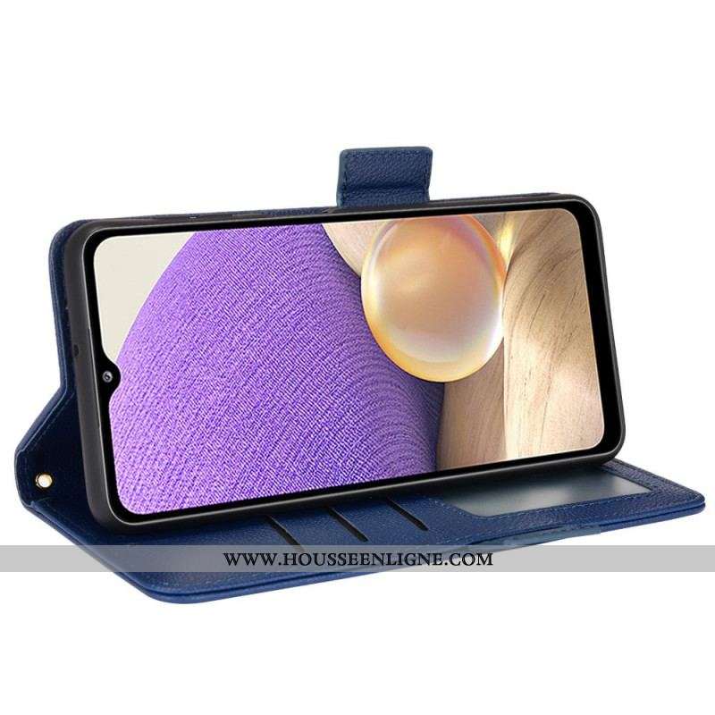 Housse Samsung Galaxy A13 Simili Cuir Litchi Traditionnel
