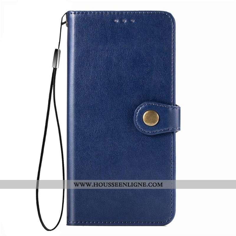 Housse Samsung Galaxy A13 Simili Cuir et Fermoir Vintage