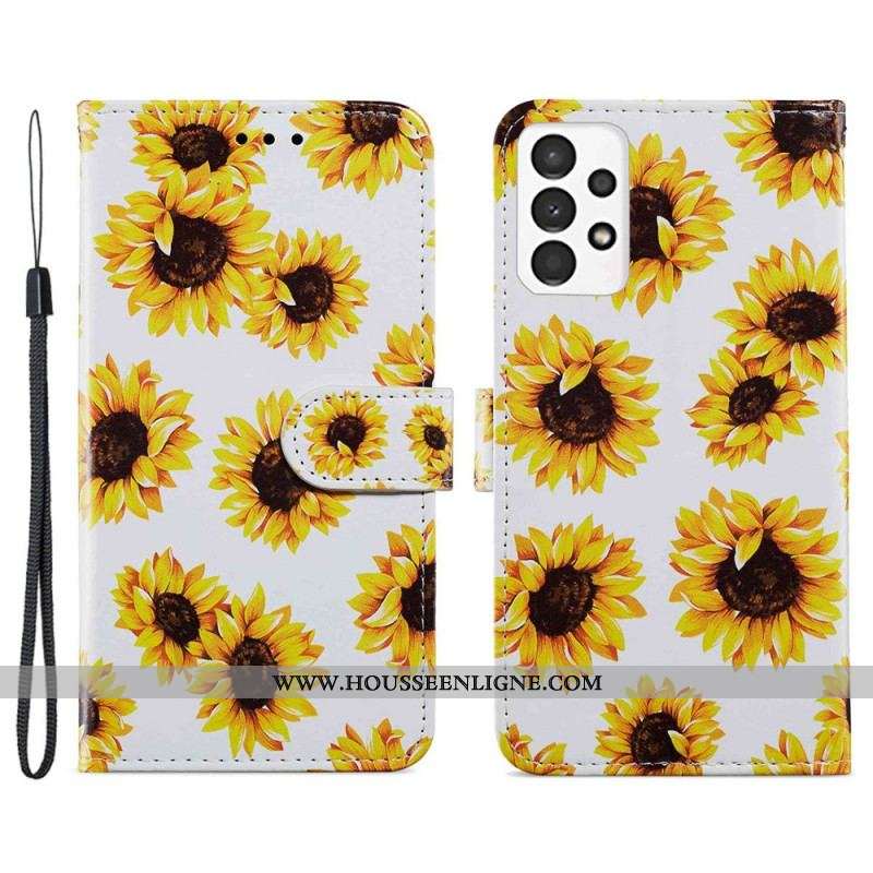 Housse Samsung Galaxy A13 Tournesols