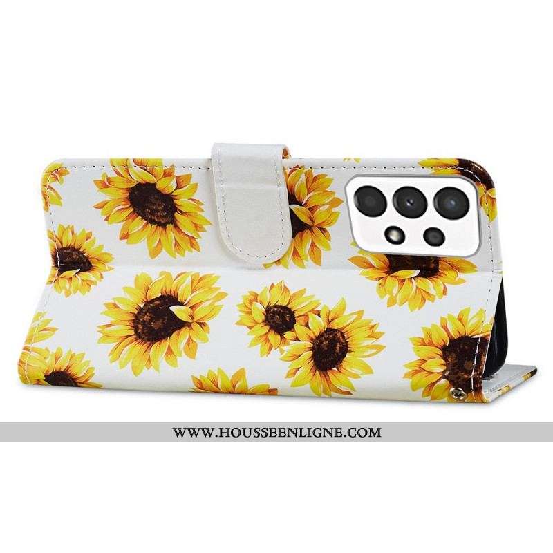 Housse Samsung Galaxy A13 Tournesols