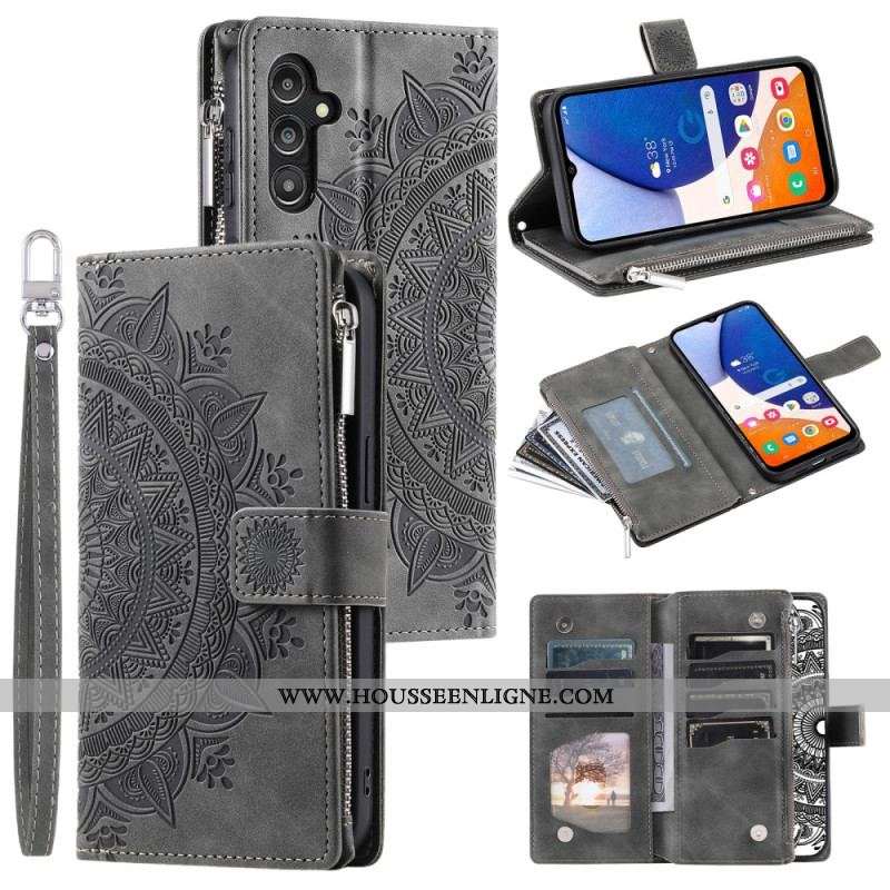 Housse Samsung Galaxy A14 5G / A14 Multi-fonctions Mandala
