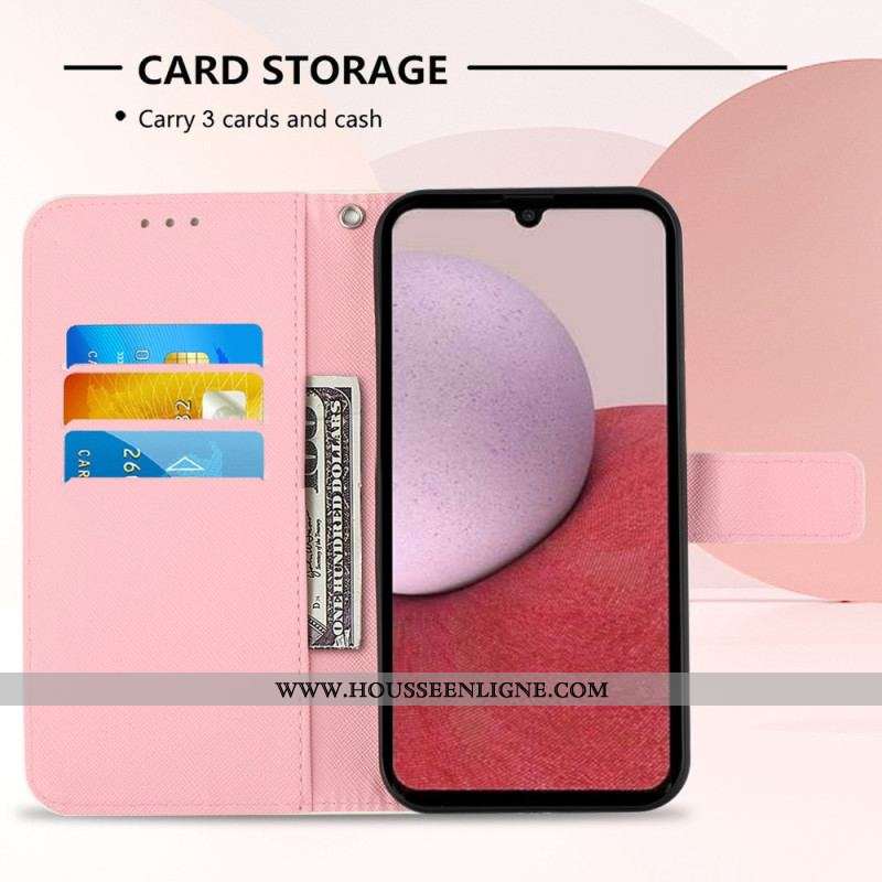 Housse Samsung Galaxy A14 5G / A14 Never stop Dreaming à Lanière