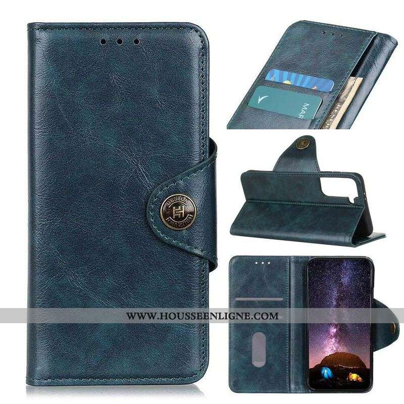 Housse Samsung Galaxy A21 Plus 5G Simili Cuir Brillant KHAZNEH