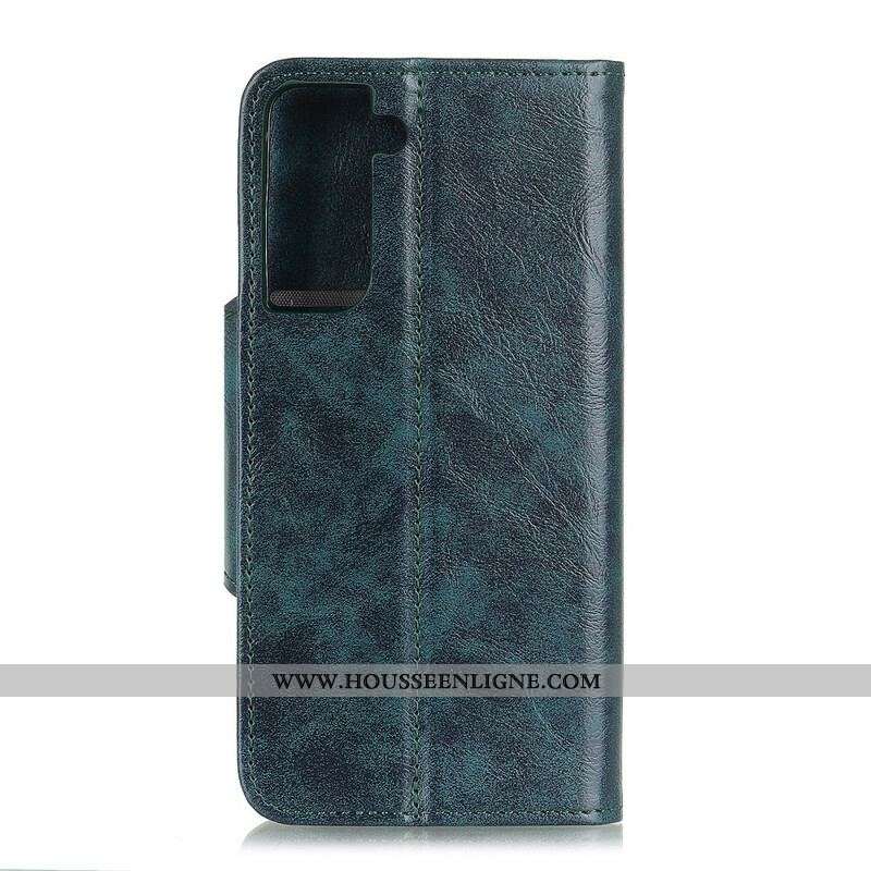 Housse Samsung Galaxy A21 Plus 5G Simili Cuir Brillant KHAZNEH