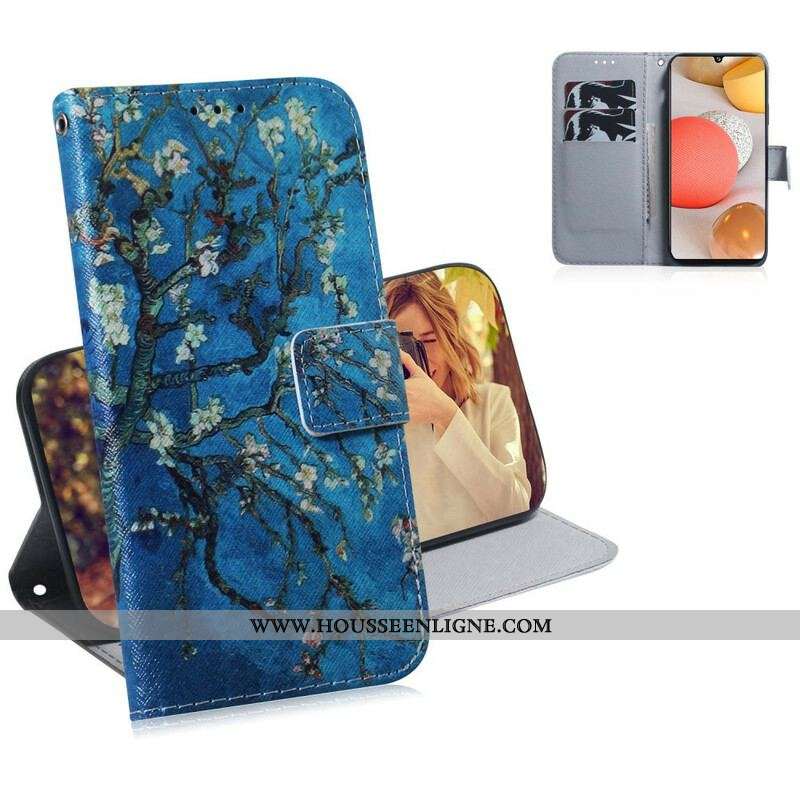 Housse Samsung Galaxy A42 5G Branche d'Arbre Fleuri