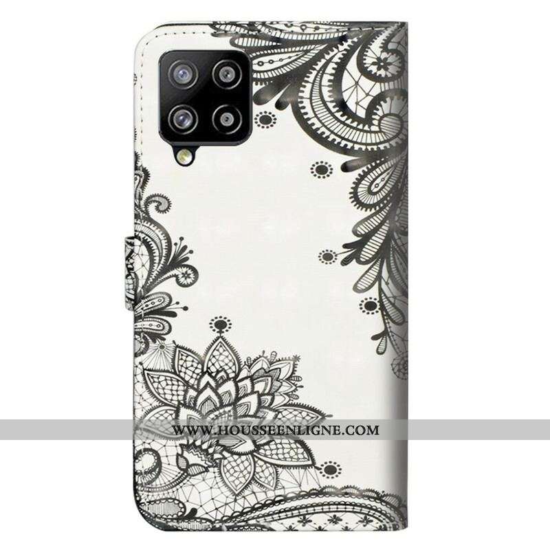 Housse Samsung Galaxy A42 5G Chic Dentelle