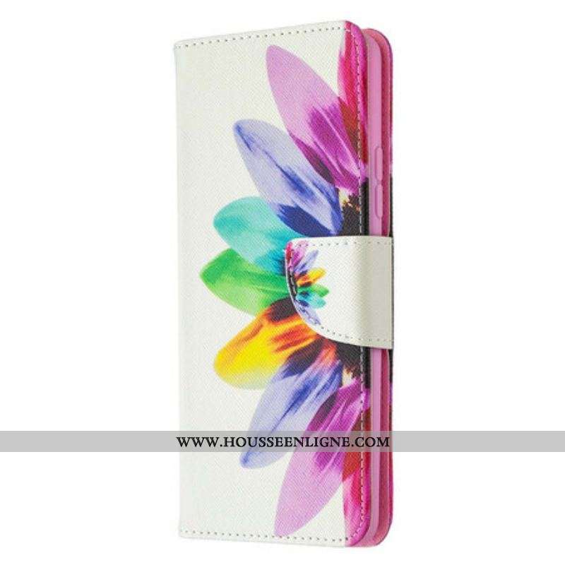 Housse Samsung Galaxy A42 5G Fleur Aquarelle