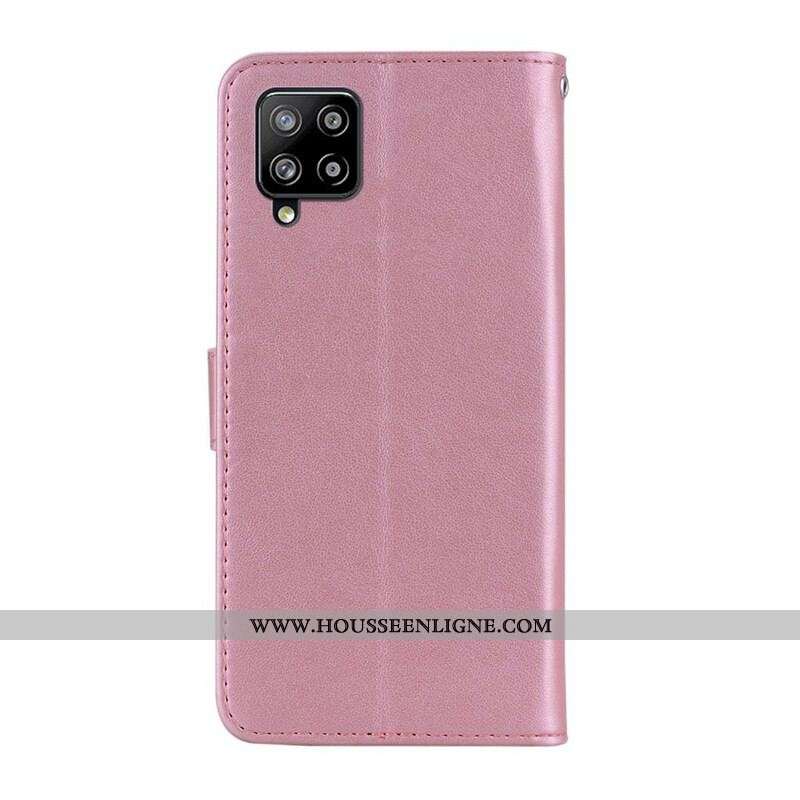 Housse Samsung Galaxy A42 5G Hibou Mandala et Breloque