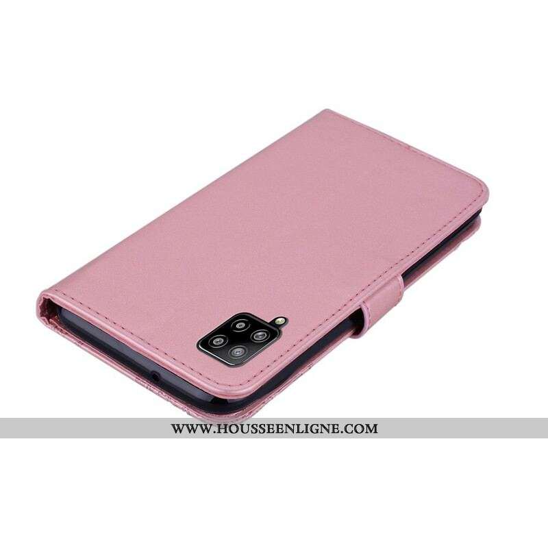 Housse Samsung Galaxy A42 5G Hibou Mandala et Breloque