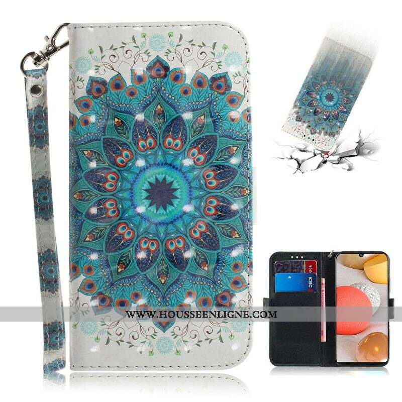 Housse Samsung Galaxy A42 5G Magistral Mandala à Lanière