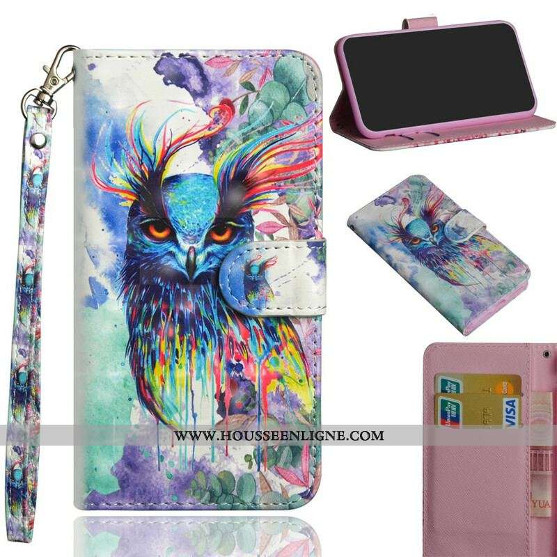Housse Samsung Galaxy A42 5G Oiseau Aquarelle