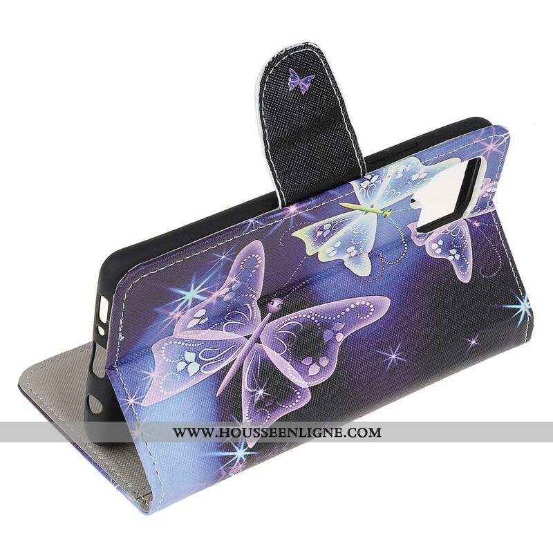 Housse Samsung Galaxy A42 5G Papillons Souverains