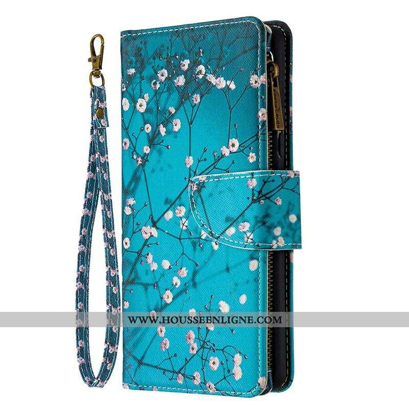 Housse Samsung Galaxy A42 5G Poche Zippée Arbre