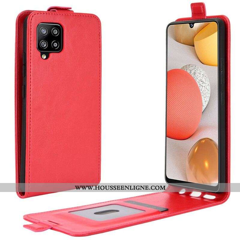Housse Samsung Galaxy A42 5G Rabat Vertical Effet Cuir