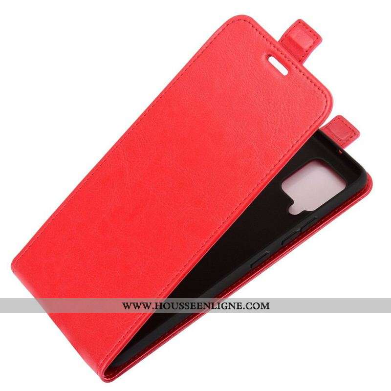 Housse Samsung Galaxy A42 5G Rabat Vertical Effet Cuir