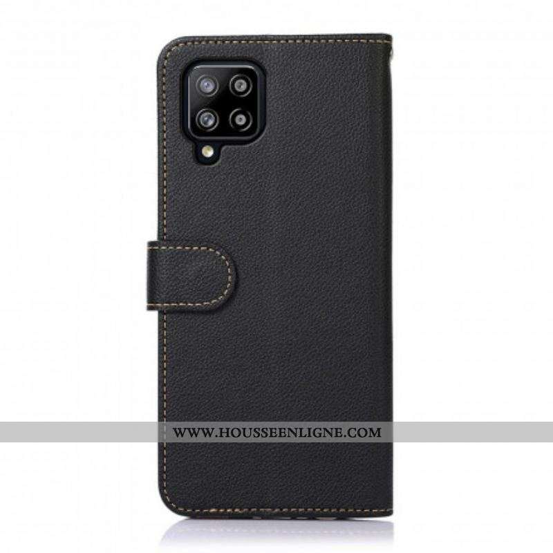 Housse Samsung Galaxy A42 5G Style Litchi RFID KHAZNEH