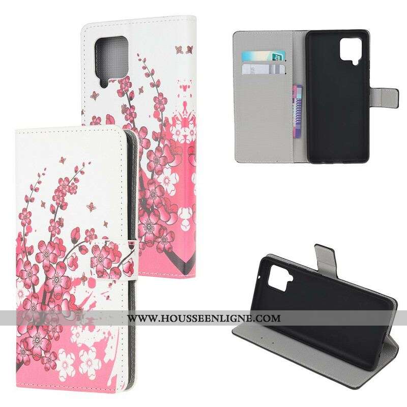 Housse Samsung Galaxy A42 5G Tropical Flowers