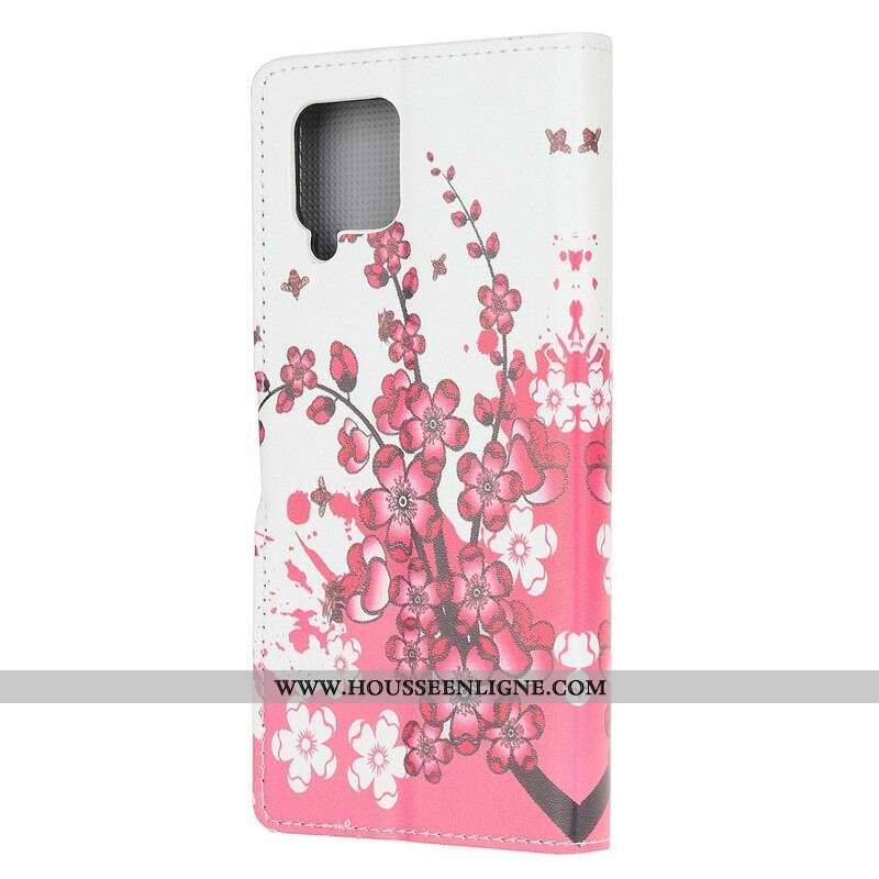 Housse Samsung Galaxy A42 5G Tropical Flowers