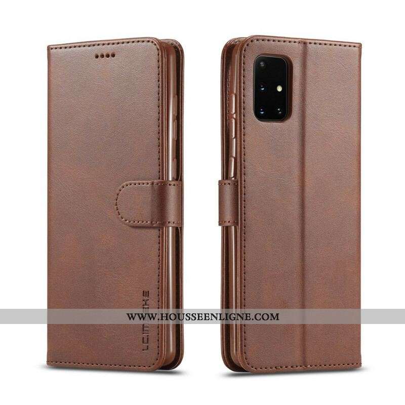 Housse Samsung Galaxy A51 5G LC.IMEEKE Effet Cuir