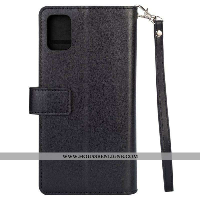 Housse Samsung Galaxy A51 5G Porte-Monnaie avec Lanière