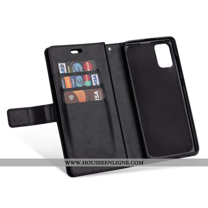 Housse Samsung Galaxy A51 5G Porte-Monnaie avec Lanière