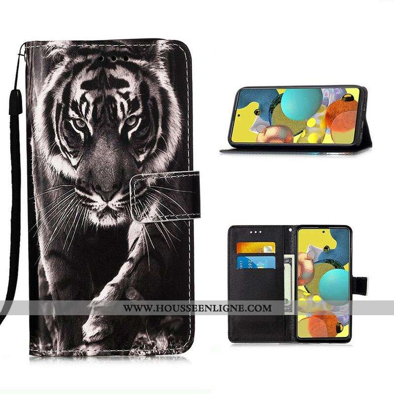 Housse Samsung Galaxy A51 5G Tigre de Nuit